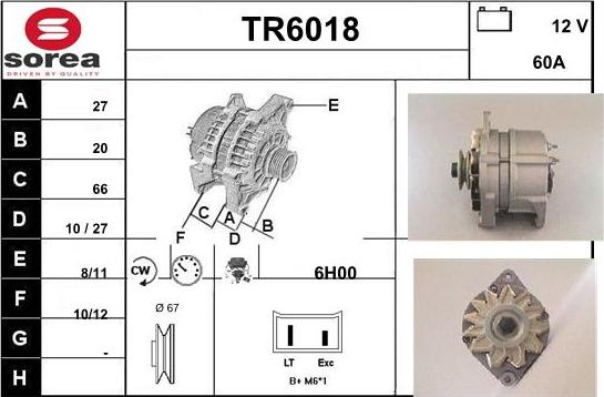 Sera TR6018 - Alternatore autozon.pro