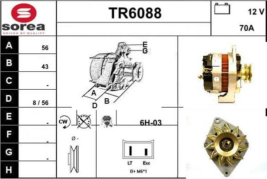 Sera TR6088 - Alternatore autozon.pro