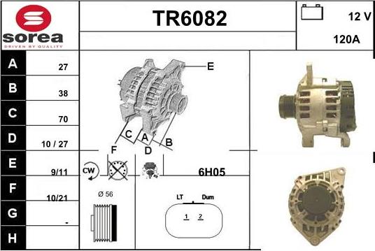 Sera TR6082 - Alternatore autozon.pro