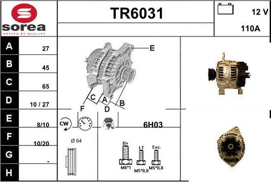 Sera TR6031 - Alternatore autozon.pro