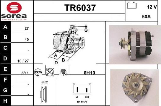 Sera TR6037 - Alternatore autozon.pro