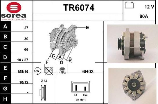 Sera TR6074 - Alternatore autozon.pro