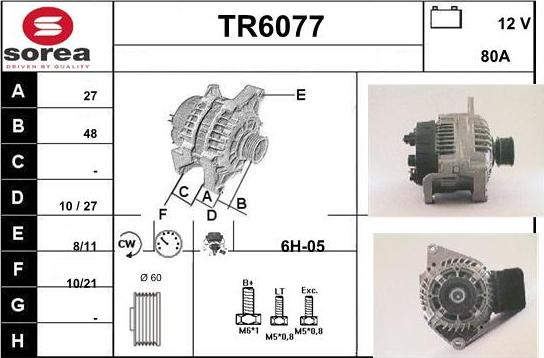 Sera TR6077 - Alternatore autozon.pro