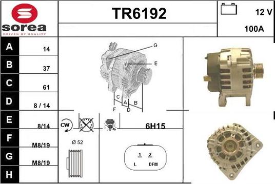 Sera TR6192 - Alternatore autozon.pro