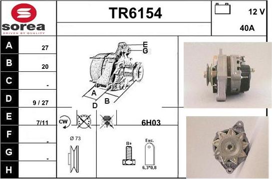 Sera TR6154 - Alternatore autozon.pro