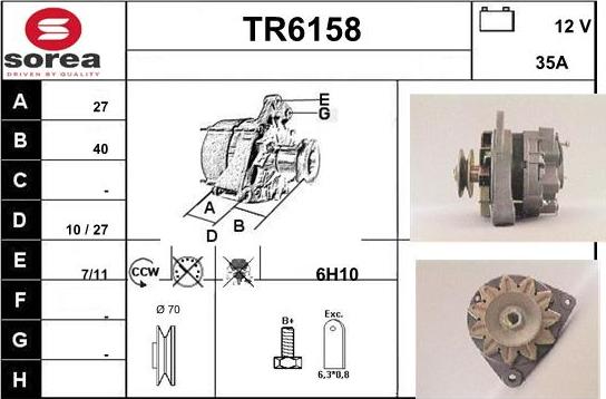 Sera TR6158 - Alternatore autozon.pro