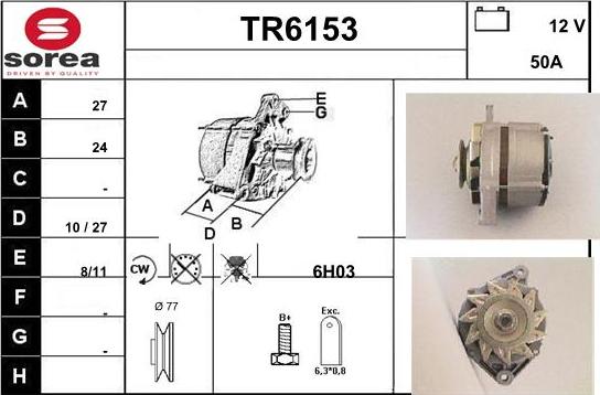 Sera TR6153 - Alternatore autozon.pro