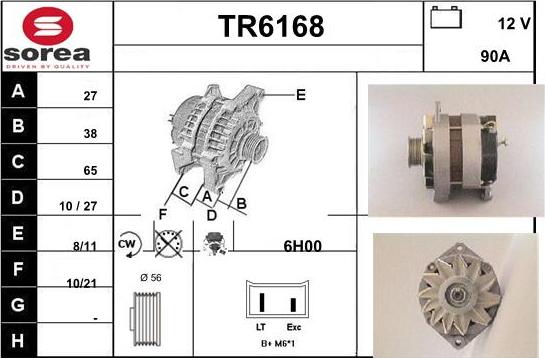 Sera TR6168 - Alternatore autozon.pro