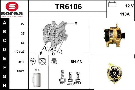 Sera TR6106 - Alternatore autozon.pro