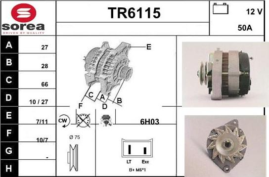 Sera TR6115 - Alternatore autozon.pro