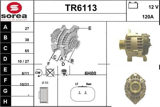 Sera TR6113 - Alternatore autozon.pro