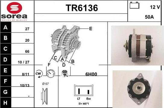 Sera TR6136 - Alternatore autozon.pro