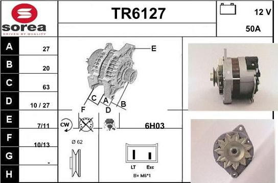 Sera TR6127 - Alternatore autozon.pro