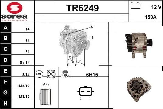 Sera TR6249 - Alternatore autozon.pro