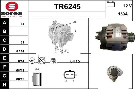 Sera TR6245 - Alternatore autozon.pro