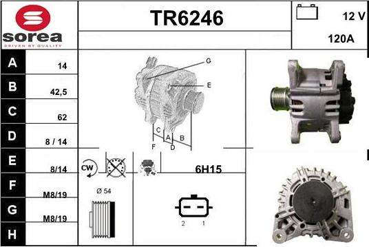 Sera TR6246 - Alternatore autozon.pro