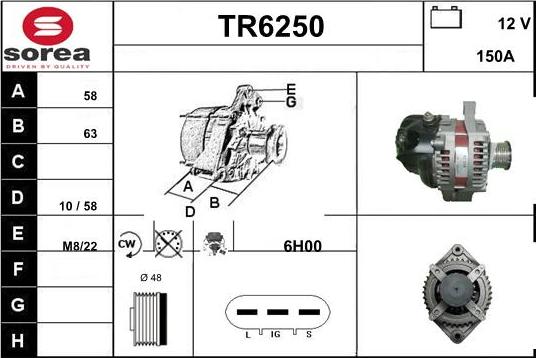 Sera TR6250 - Alternatore autozon.pro