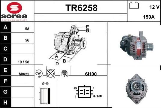 Sera TR6258 - Alternatore autozon.pro