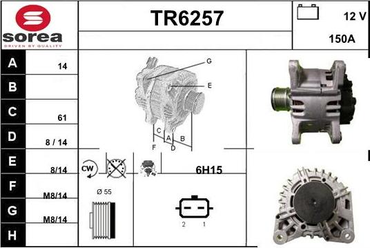 Sera TR6257 - Alternatore autozon.pro