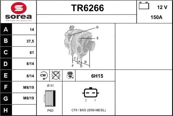 Sera TR6266 - Alternatore autozon.pro