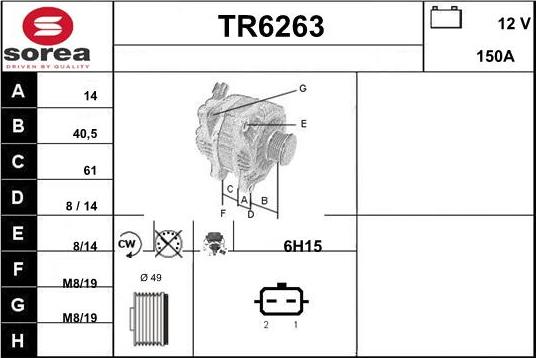 Sera TR6263 - Alternatore autozon.pro