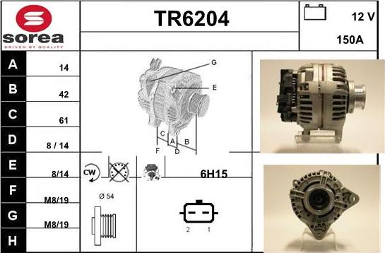 Sera TR6204 - Alternatore autozon.pro