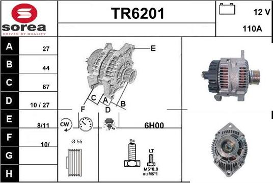 Sera TR6201 - Alternatore autozon.pro