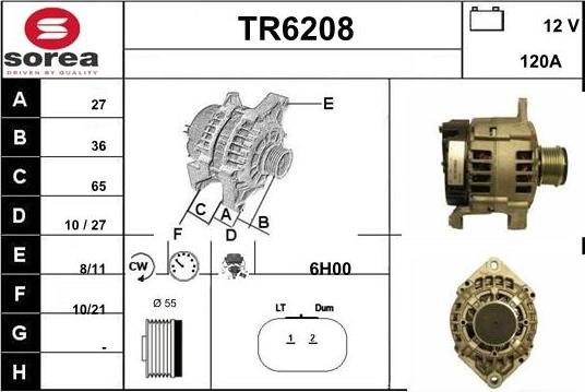 Sera TR6208 - Alternatore autozon.pro