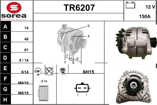 Sera TR6207 - Alternatore autozon.pro