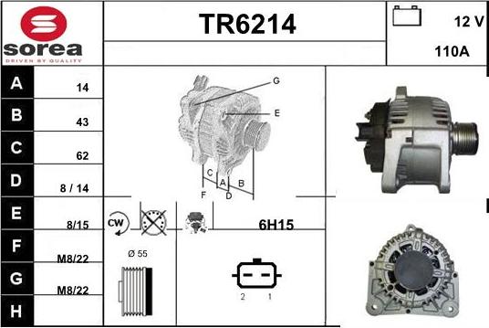 Sera TR6214 - Alternatore autozon.pro