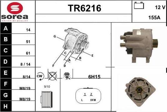 Sera TR6216 - Alternatore autozon.pro