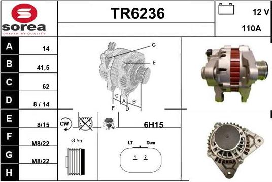 Sera TR6236 - Alternatore autozon.pro