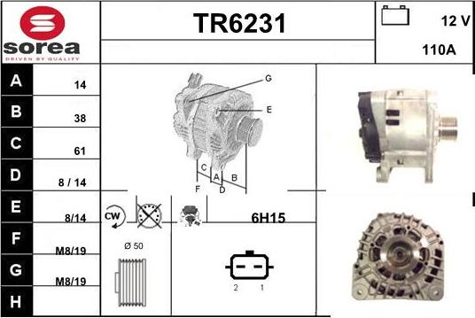 Sera TR6231 - Alternatore autozon.pro