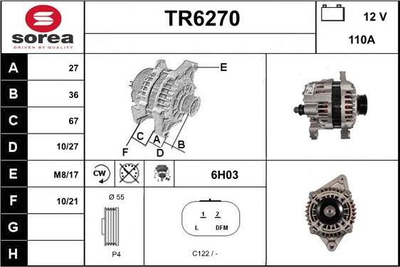 Sera TR6270 - Alternatore autozon.pro