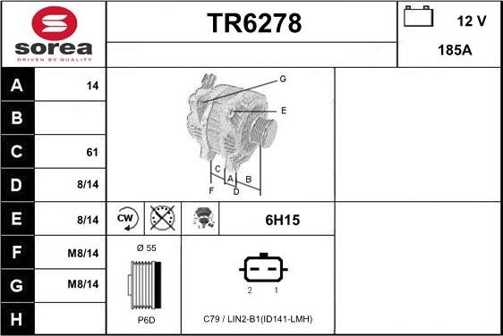 Sera TR6278 - Alternatore autozon.pro