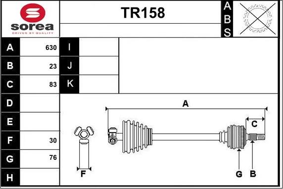 Sera TR158 - Albero motore / Semiasse autozon.pro