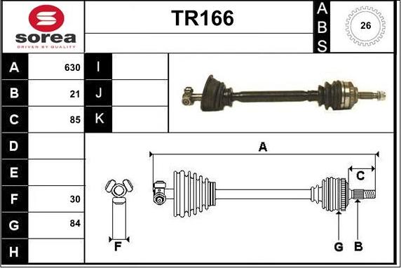 Sera TR166 - Albero motore / Semiasse autozon.pro