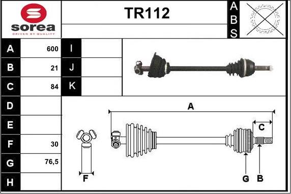 Sera TR112 - Albero motore / Semiasse autozon.pro