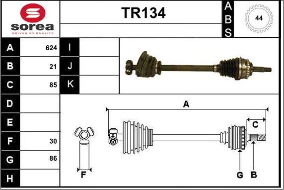 Sera TR134 - Albero motore / Semiasse autozon.pro