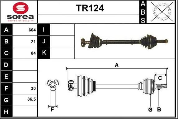 Sera TR124 - Albero motore / Semiasse autozon.pro