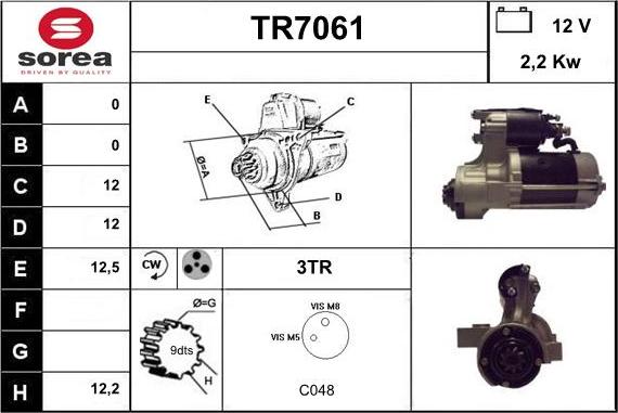 Sera TR7061 - Motorino d'avviamento autozon.pro