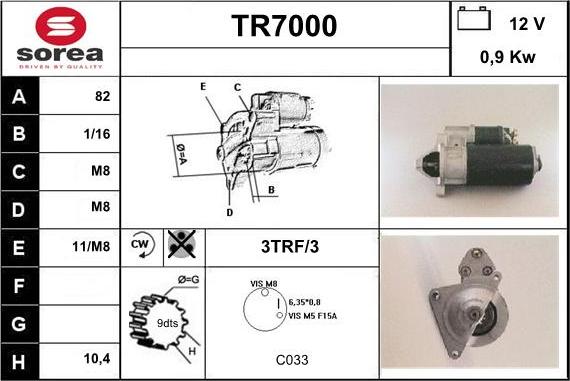 Sera TR7000 - Motorino d'avviamento autozon.pro