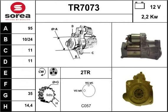 Sera TR7073 - Motorino d'avviamento autozon.pro