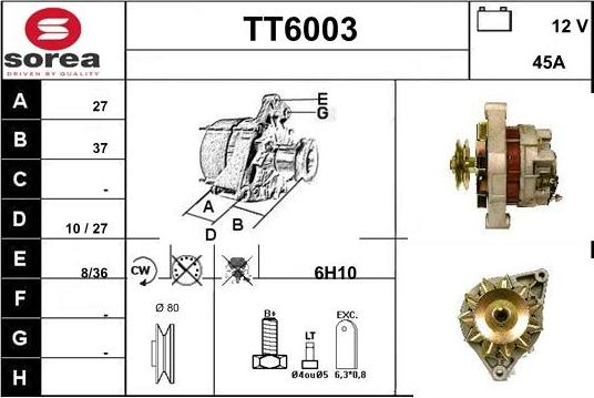 Sera TT6003 - Alternatore autozon.pro