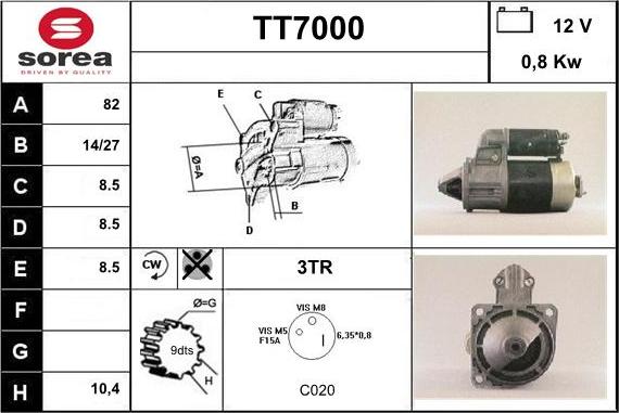 Sera TT7000 - Motorino d'avviamento autozon.pro