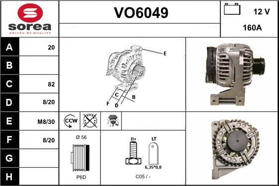 Sera VO6049 - Alternatore autozon.pro