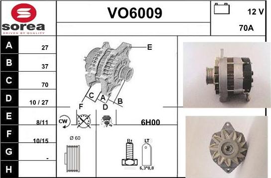 Sera VO6009 - Alternatore autozon.pro