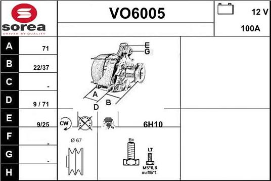 Sera VO6005 - Alternatore autozon.pro