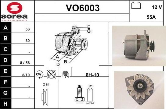 Sera VO6003 - Alternatore autozon.pro