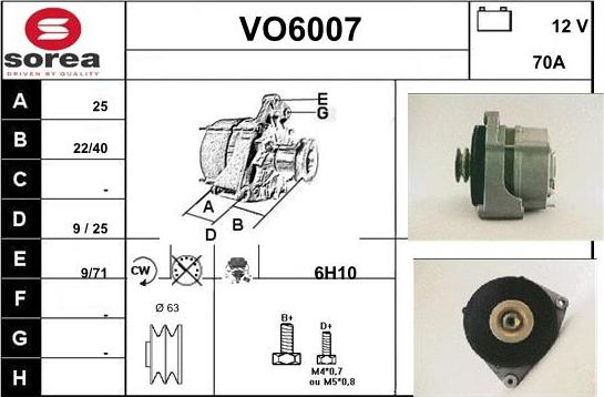 Sera VO6007 - Alternatore autozon.pro